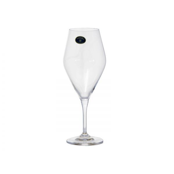 GAVIA Set 6 pahare sticla cristalina Bohemia vin alb 300 ml