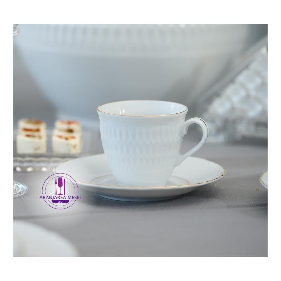 MINERVA Serviciu cafea portelan 6 persoane 100 ml