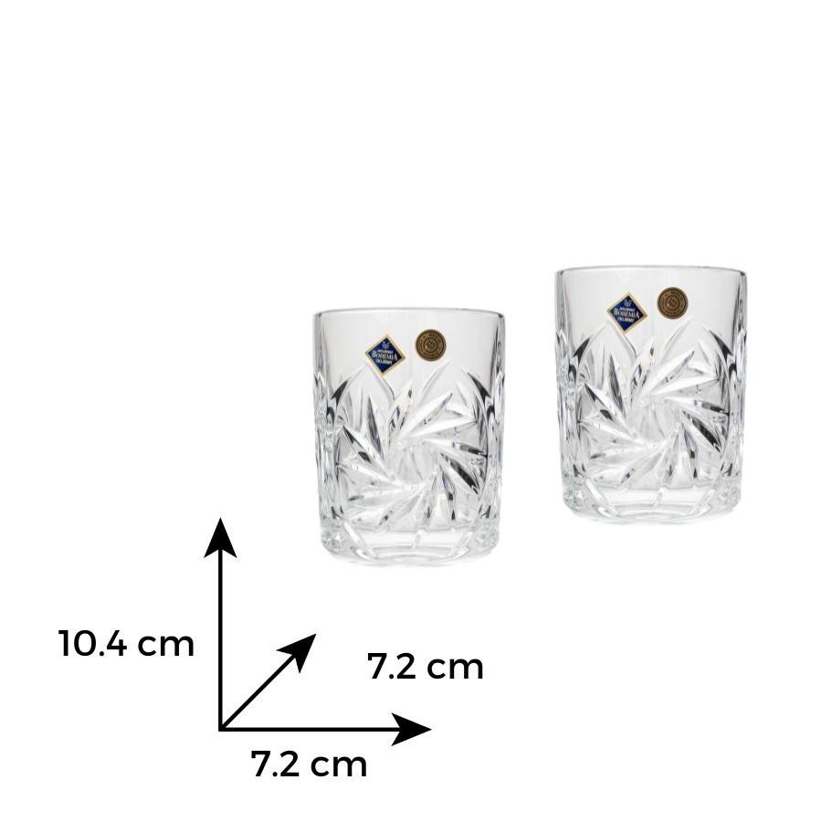PINWHEEL Set 6 pahare cristal Bohemia whisky 360 ml - 2 | YEO