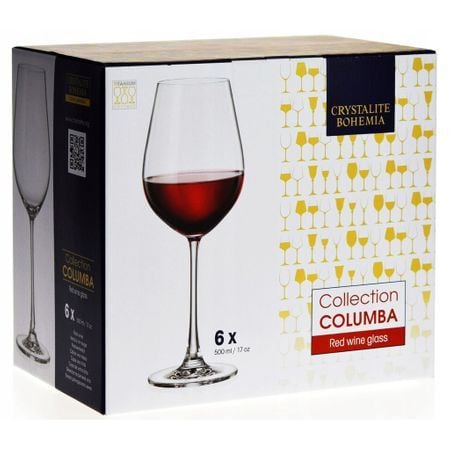 COLUMBA Set 6 pahare sticla cristalina vin rosu 500 ml - 2 | YEO