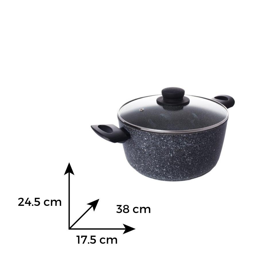 NEW GRANIT Oala cu capac 24 cm - 1 | YEO