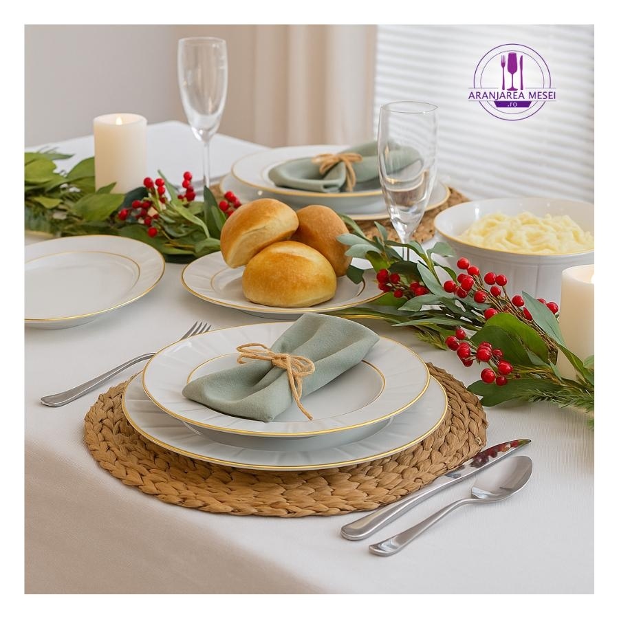 OCTAVIA Serviciu masa portelan 6 persoane ( 20 piese ) - 3 | YEO
