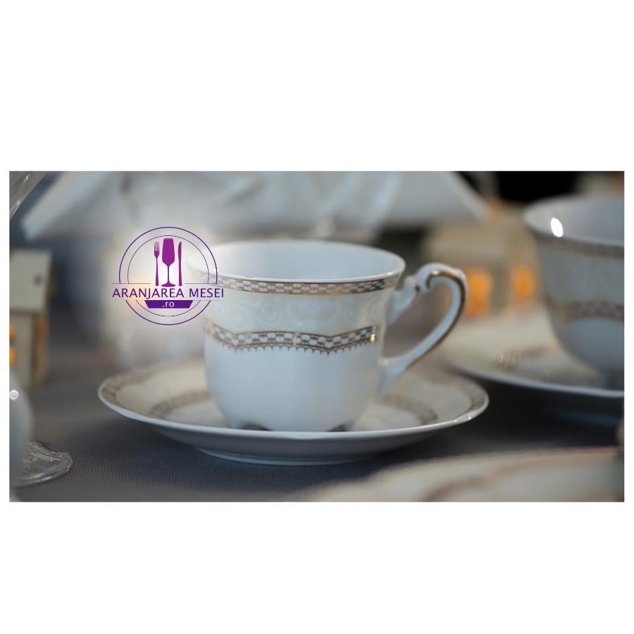 SOPHIA Serviciu cafea portelan 6 persoane 100 ml