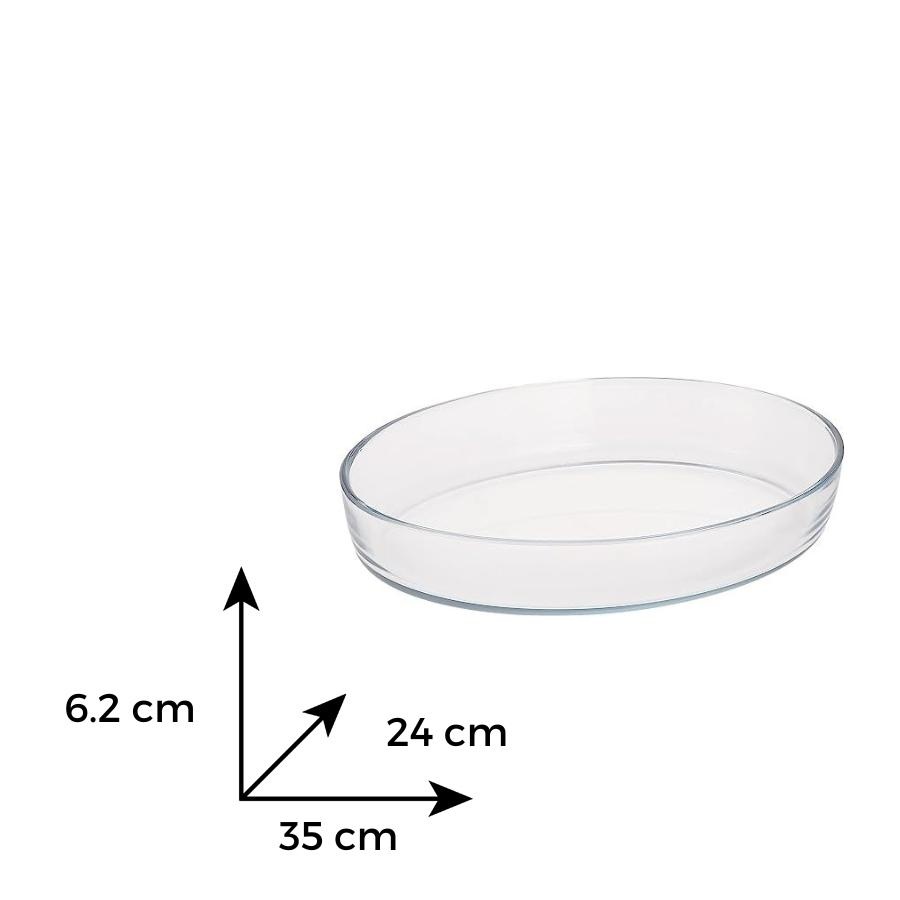 Tava sticla termorezistenta peste ovala 3 l - 3 | YEO