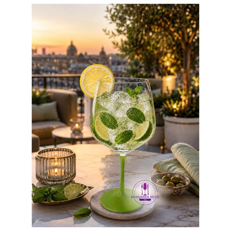 AMSTERDAM Set 4 pahare sticla cristalina Bohemia Gin Tonic 580 ml