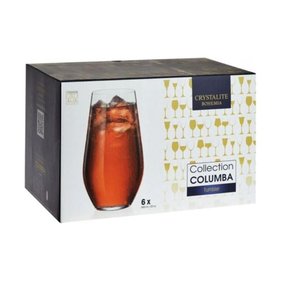 COLUMBA Set 6 pahare sticla cristalina apa 580 ml - 2 | YEO