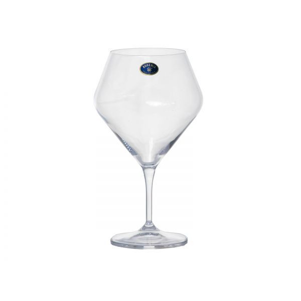 GAVIA Set 6 pahare sticla cristalina Bohemia vin rosu 610 ml