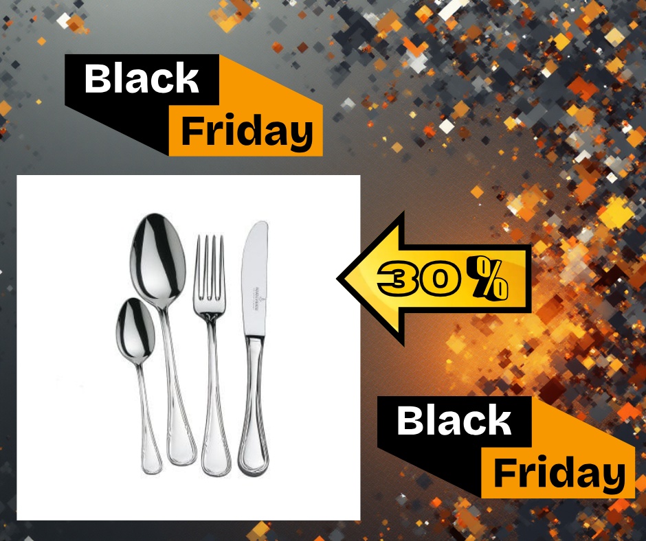 LIGATO Set tacamuri inox placate cu argint AG 90 - 6 persoane (24 piese)