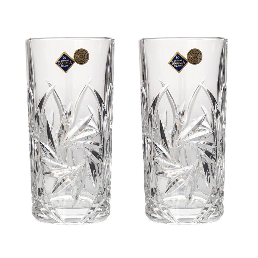 PINWHEEL Set 6 pahare cristal Bohemia apa/suc 370 ml - 1 | YEO