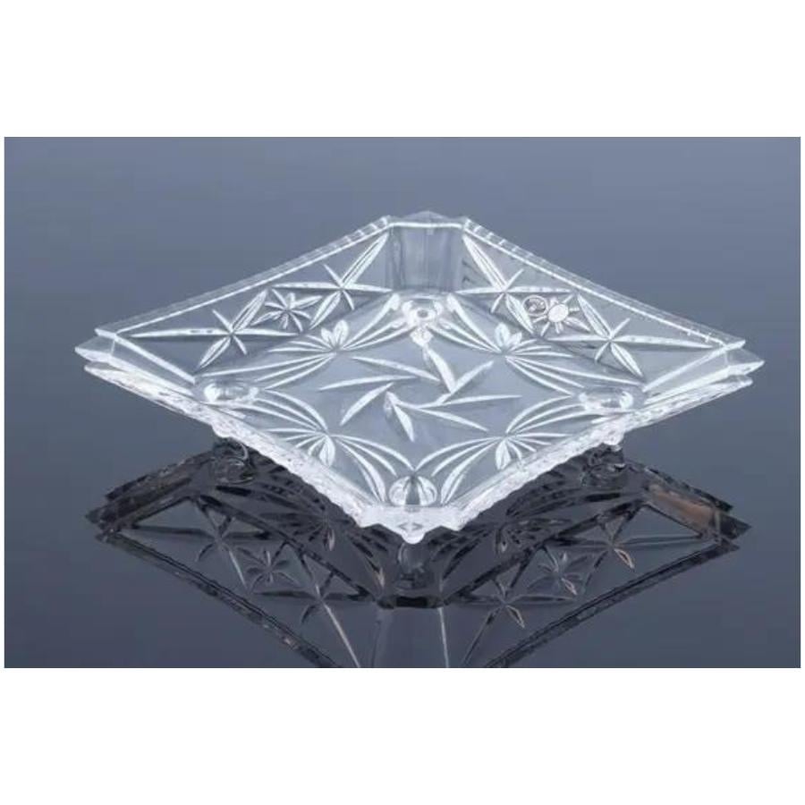 PINWHEEL - Set 6 platouri cristal Bohemia cu picioruse - 4 | YEO