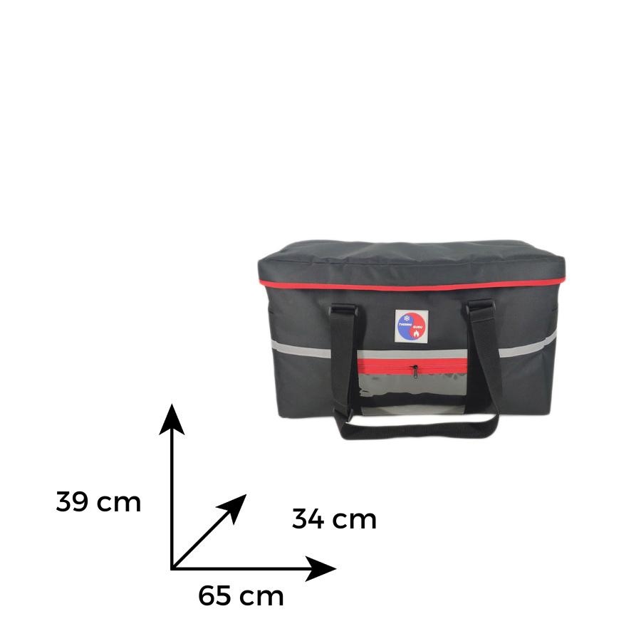 PROFESSIONAL Geanta termoizolanta livrare cutii meniuri 65*34*39 cm - 3 | YEO