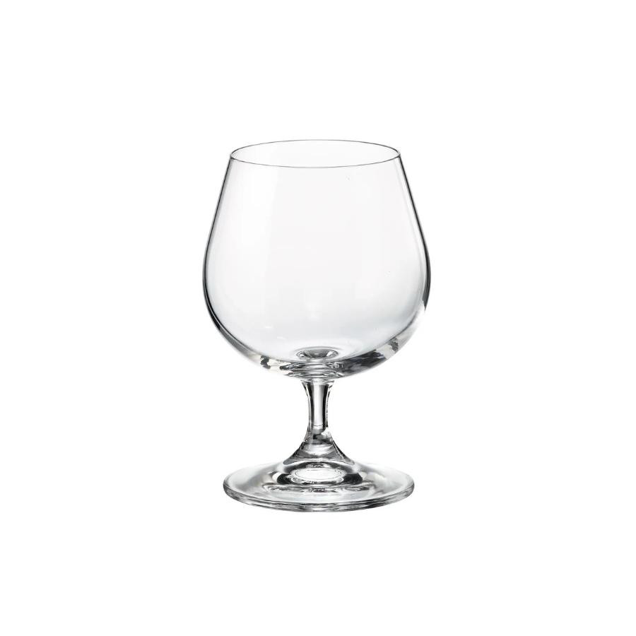 SYLVIA Set 6 pahare sticla cristalina Bohemia brandy 400 ml - 1 | YEO