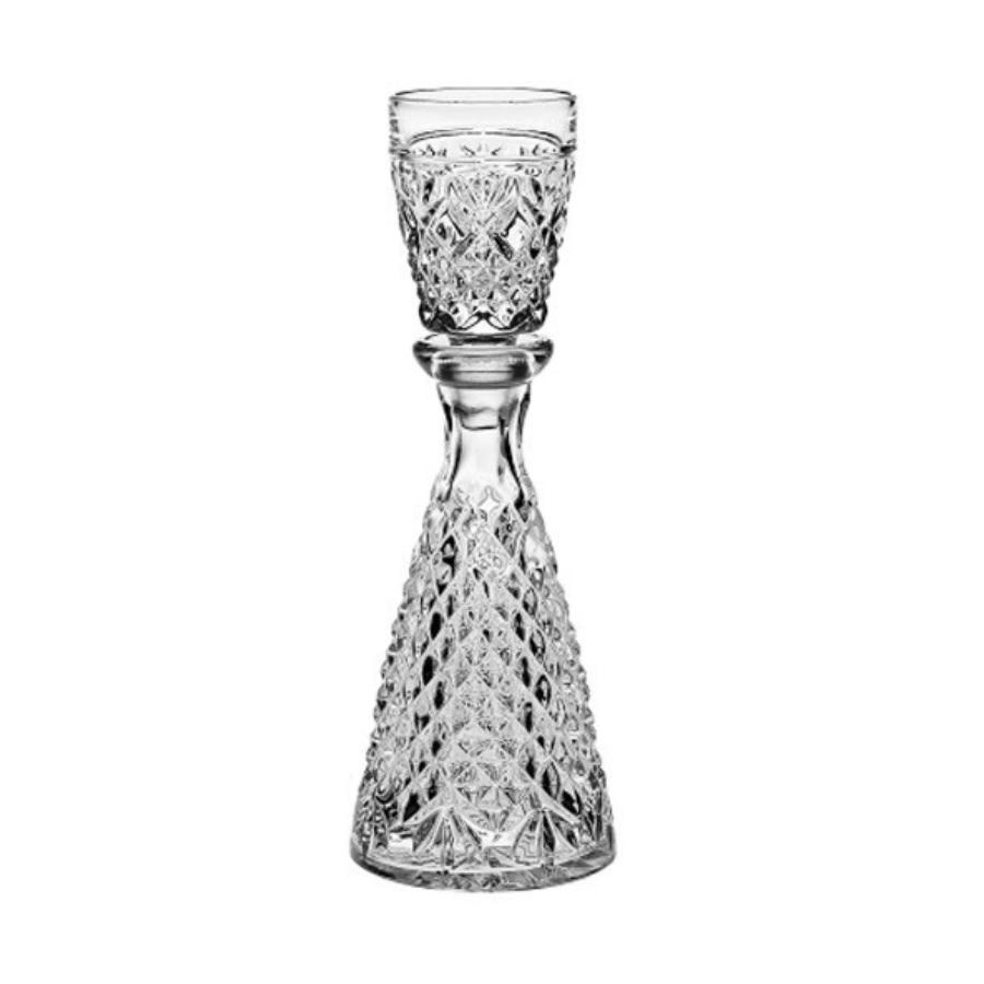 Decantor cu pahar cristal Bohemia tuica (02000) - 2 | YEO