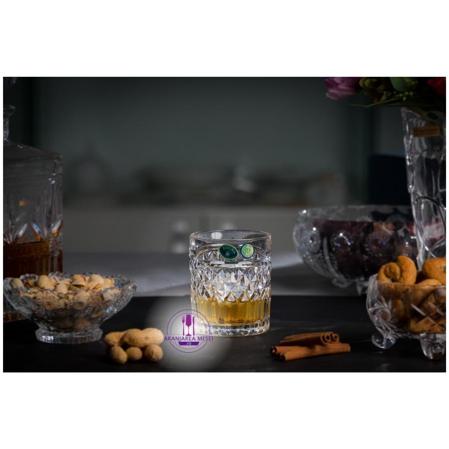 HARRY Set 6 pahare cristal Bohemia whisky 320 ml
