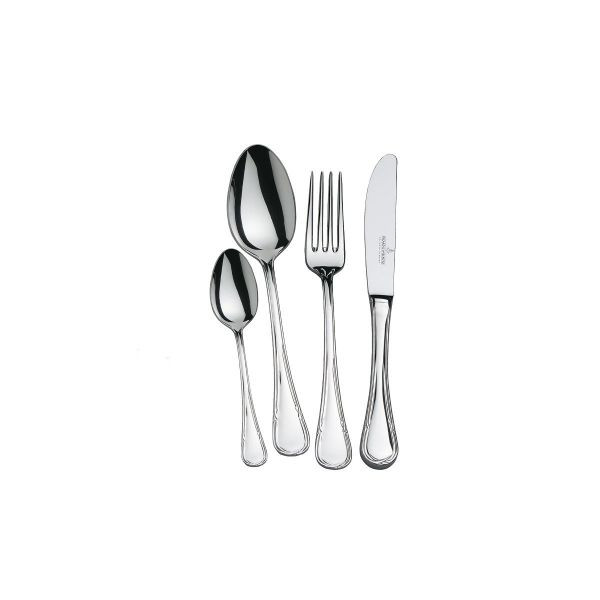 LIGATO Set tacamuri inox placate cu argint AG 90 - 6 persoane (24 piese)