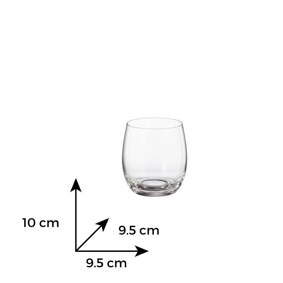 MERGUS Set 6 pahare sticla cristalina Bohemia whisky 410 ml - 1 | YEO