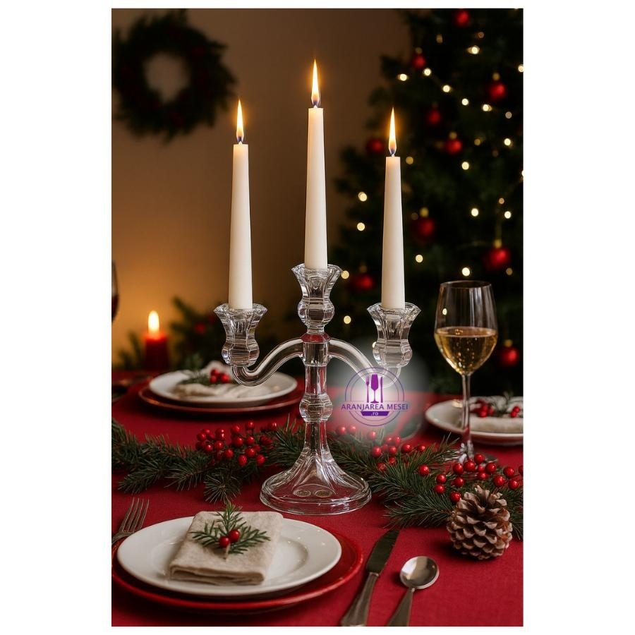 Sfesnic cristal 3 brate 25.5 cm