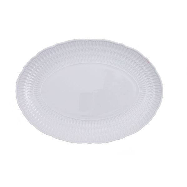 SOFIA WHITE Platou portelan oval 34 cm