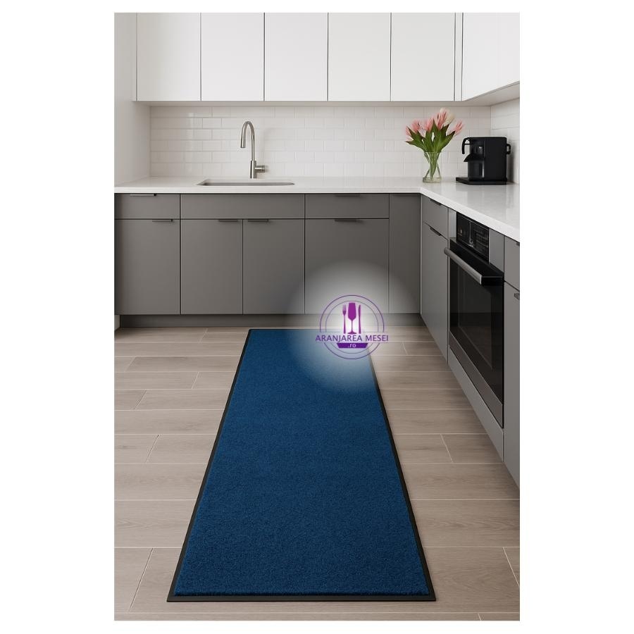 Covor intrare ALBASTRU poliamida 60*180 cm WASH&CLEAN