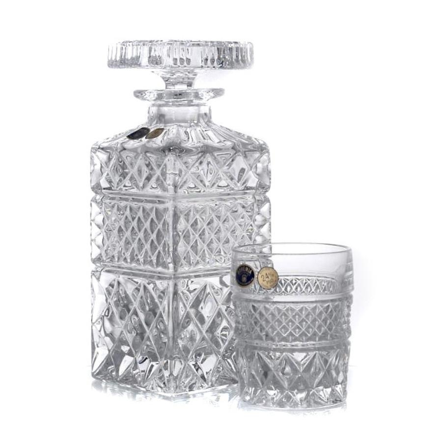 MADISON Pachet 12 pahare si decantor cristal Bohemia whisky - 1 | YEO