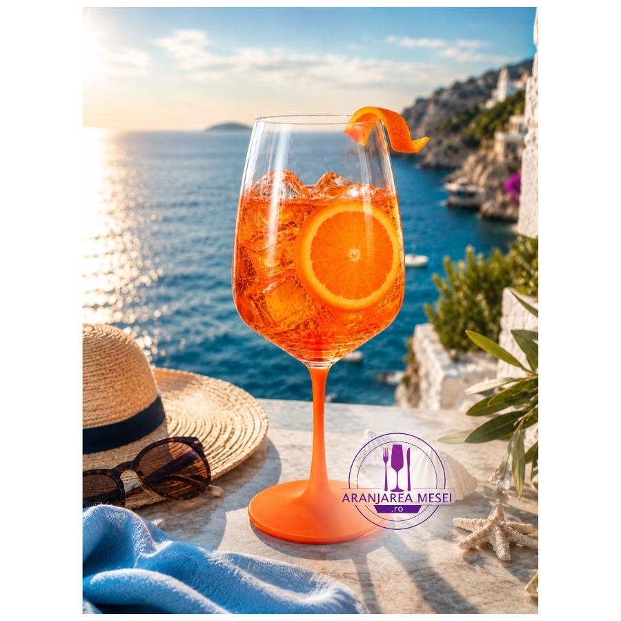 MILANO Set 4 pahare sticla cristalina Bohemia Italian Spritz 560 ml