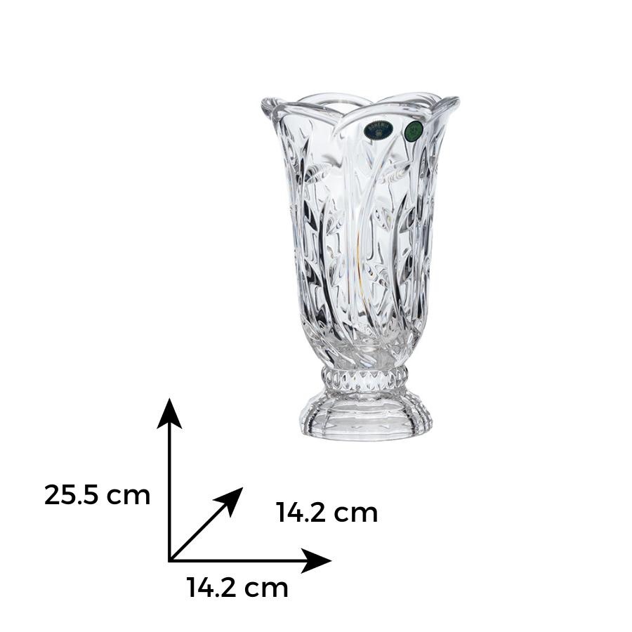 OASIS Vaza cristal Bohemia evazata 25.5 cm - 1 | YEO