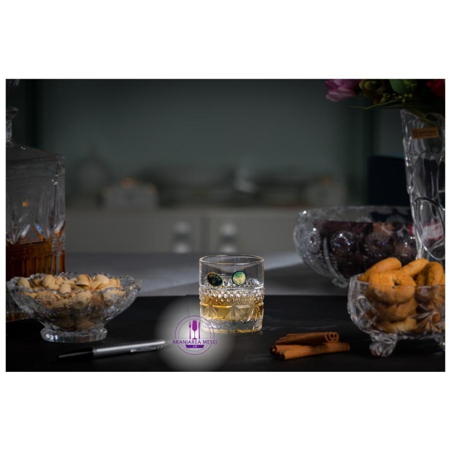ANGELA/MADISON Set 6 pahare cristal Bohemia whisky 140 ml