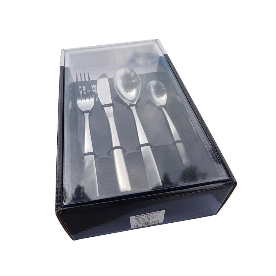BARCELONA Set tacamuri inox 18/0 - 6 persoane (24 piese) - 1 | YEO