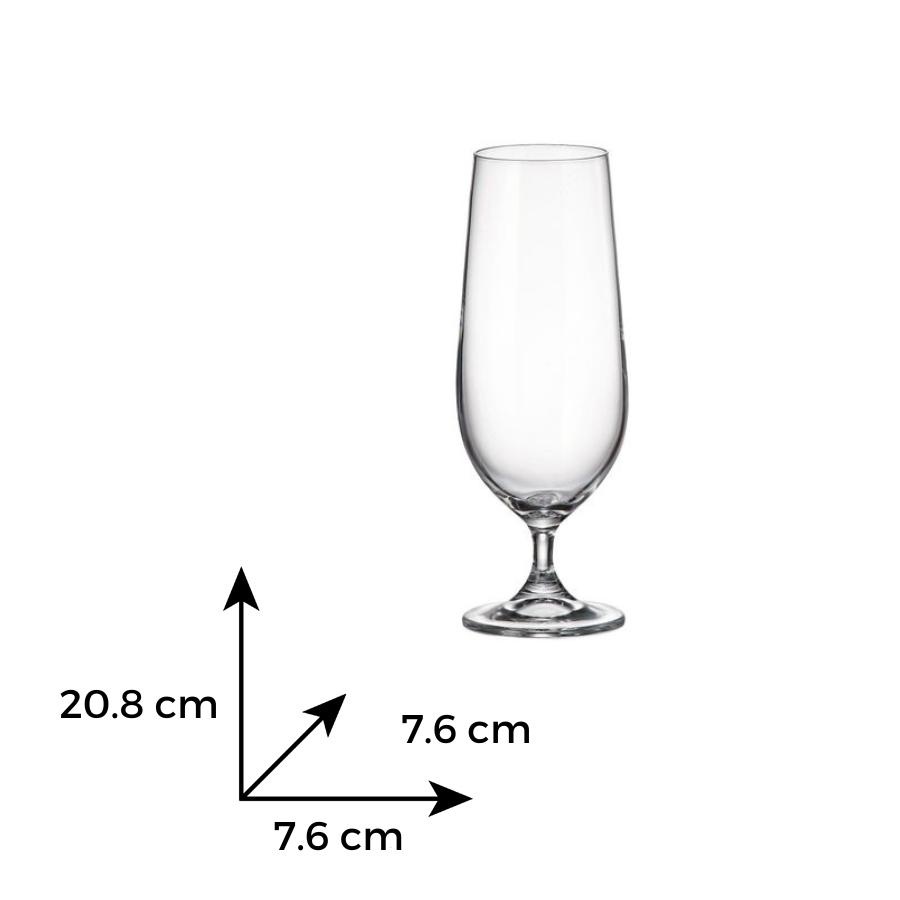 COLUMBA Set 6 pahare sticla cristalina bere 470 ml - 2 | YEO