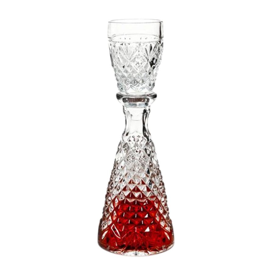 Decantor cu pahar cristal Bohemia tuica (02000)