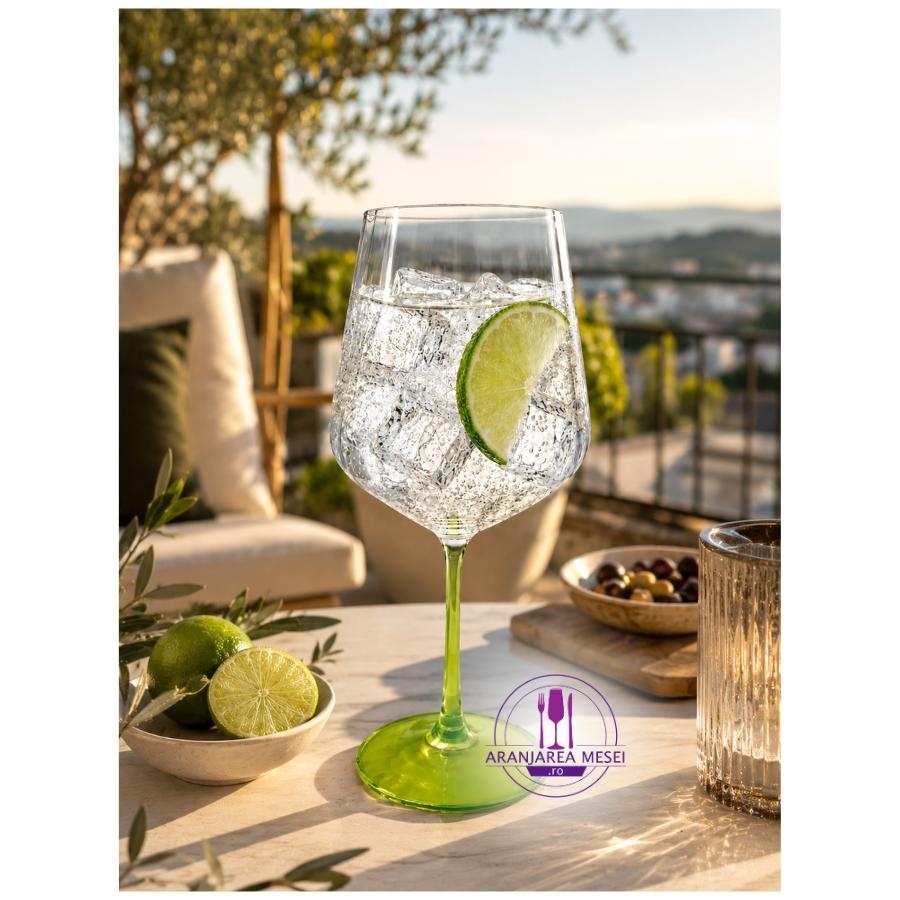 GLASGOW Set 4 pahare sticla cristalina Bohemia Gin Tonic 570 ml