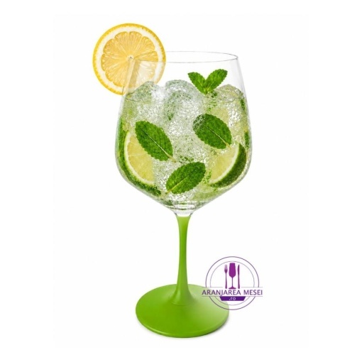 AMSTERDAM Set 4 pahare sticla cristalina Bohemia Gin Tonic 580 ml (GIN580)