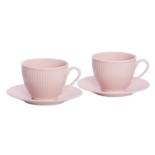 DALIA ROSE - Serviciu de ceai-cafea portelan (6 persoane - 12 piese) (DRSC-12)