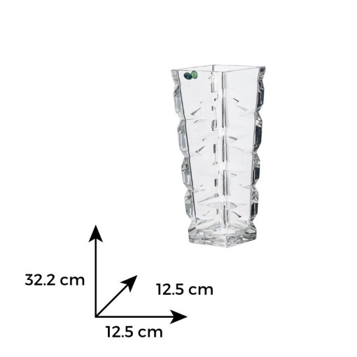 ZIG ZAG - Vaza dreapta Cristal Bohemia 33 cm (83715-59418-330)