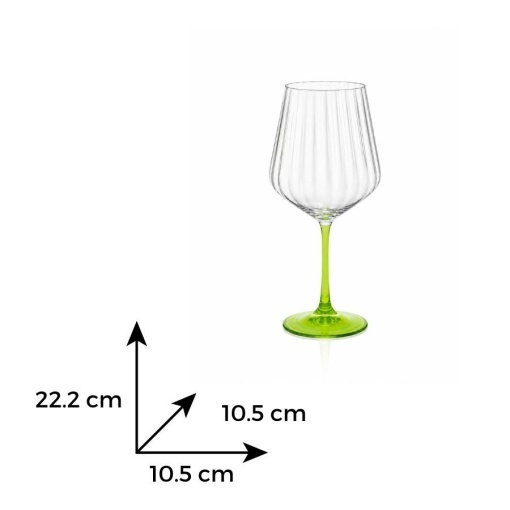 GLASGOW Set 4 pahare sticla cristalina Bohemia Gin Tonic 570 ml (GIN570)