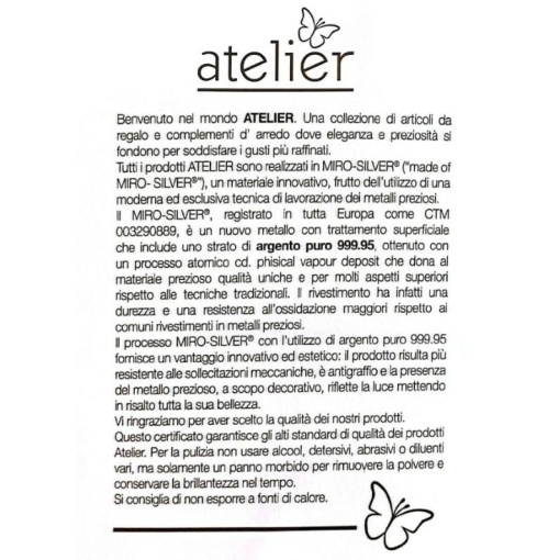 CERTIFICAT DE GRANTIE ATELIER