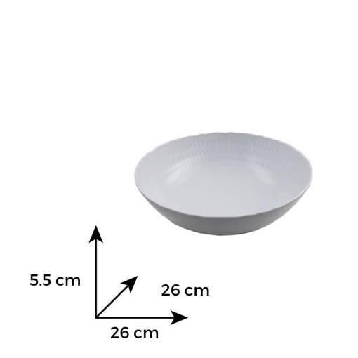 SOFIA WHITE - Bol portelan 26 cm