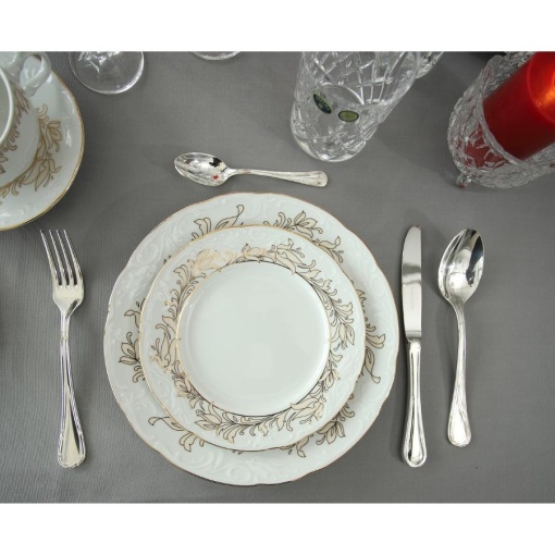 TULIP decor AUR Serviciu masa portelan Bohemia 6 persoane ( 20 piese )