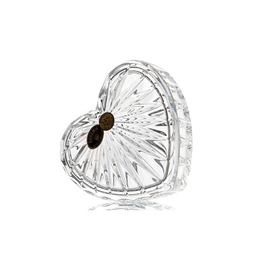 Bomboniera - Caseta de bijuterii Cristal Bohemia model INIMA  (54700-52400-110)