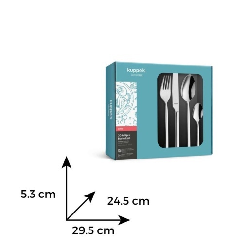 CUTE - Tacamuri inox 18-10 (6 persoane - 30 piese) (0949)