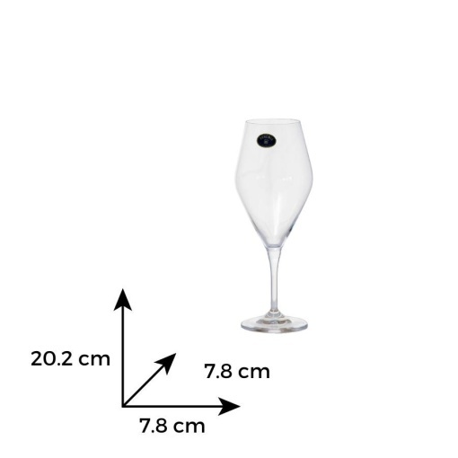 GAVIA - Pahare vin alb sticla cristalina Bohemia 300 ml (set 6 pahare) (91L-1SI97-300)