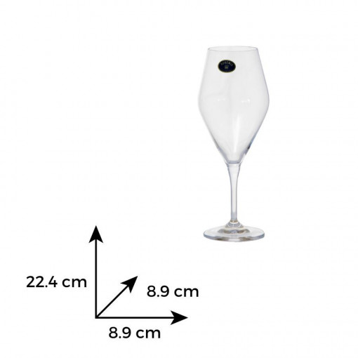 GAVIA - Set 6 pahare cristalin vin alb 470 ml (91L-1SI97-470)