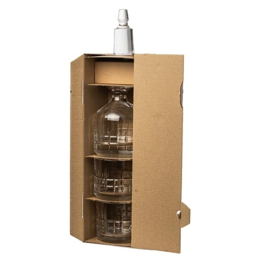 LONDON Pahare whisky si decanter Cristal Bohemia (set 3 piese) (99999-15720-A66)