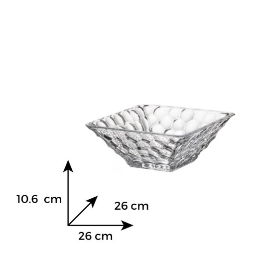 MARBLE - Bol sticla cristalina Bohemia 26 cm (6KG59-99W24-260)