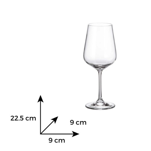 STRIX - Pahare vin rosu sticla cristalina Bohemia 450 ml (set 6 bucati) (1SF73-00000-450)