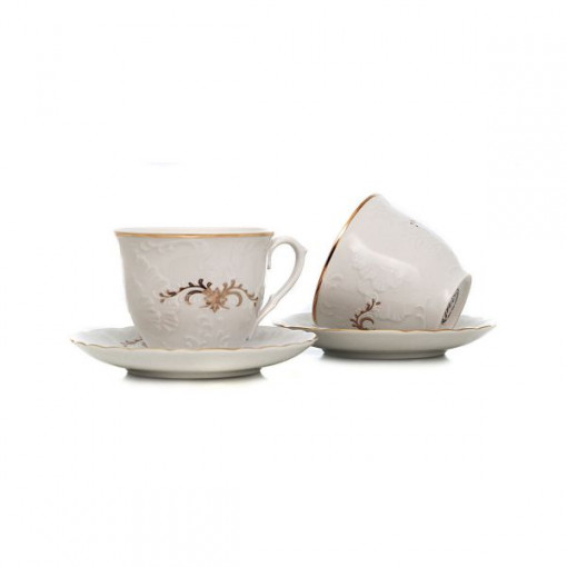CAROLINE Serviciu cafea portelan 6 persoane 170 ml