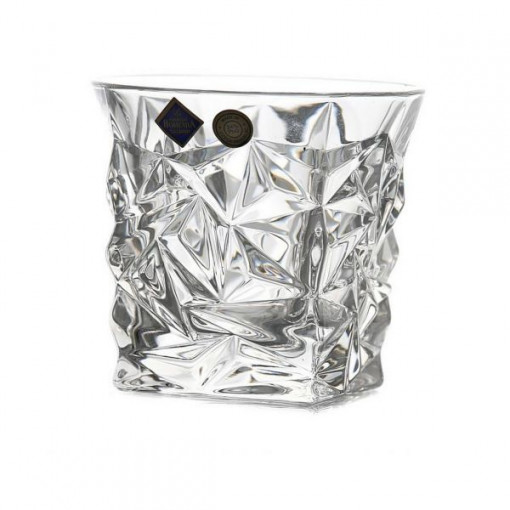 GLACIER Set 6 pahare cristal Bohemia whisky 350 ml