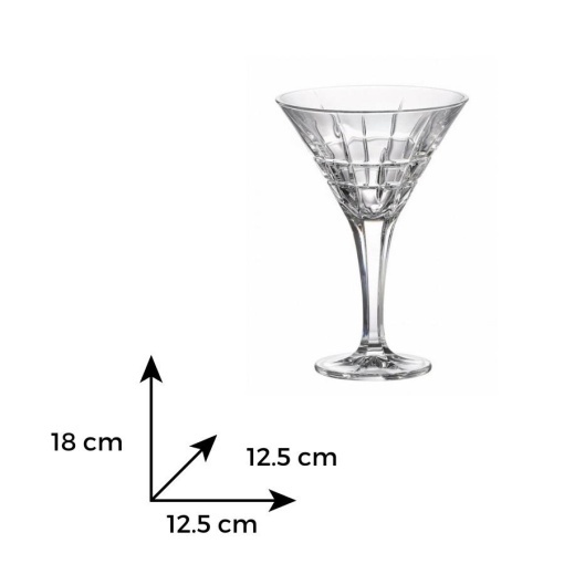 LONDON - Pahare martini Cristal Bohemia 280 ml (set 6 bucati)  (12304-15720-280)