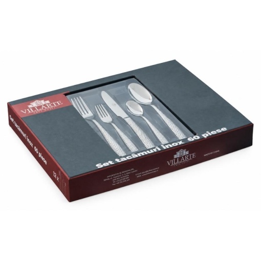 MARS - Tacamuri inox 18-0 (Set 12 persoane - 60 piese) (B1439-60)