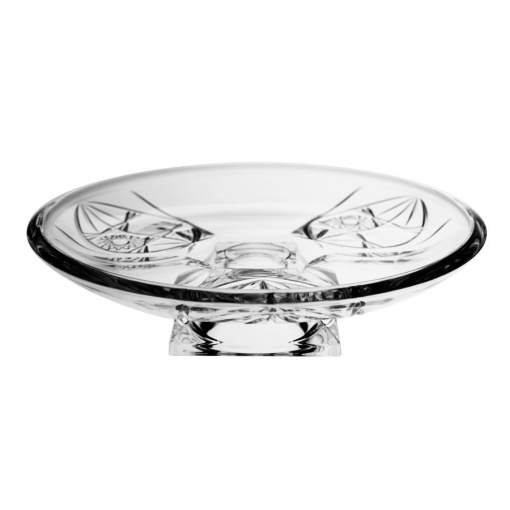 Platou rotund cu picior Cristal Bohemia 33 cm (66657-57040-330)